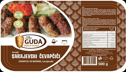 Sarajevo Beef Ćevapčići — Product packaging