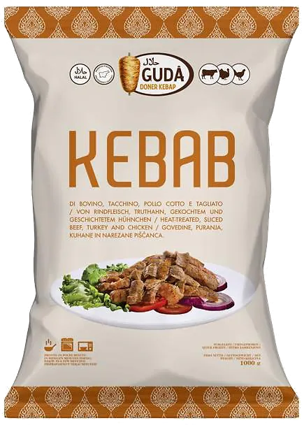 GUDA Doner Kebap Kebab: Beef, Turkey & Chicken, 1 kg