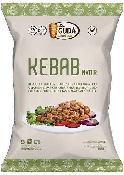 GUDA Doner Kebap Chicken Kebab Natur, 1 kg