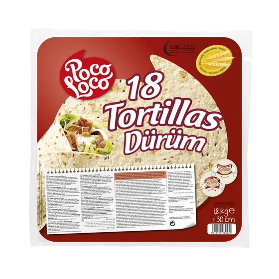 Poco Loco Poco Loco Dürüm Tortillas, 1.8 kg