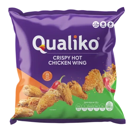 Qualiko Crispy Hot Chicken Wings, 1 kg